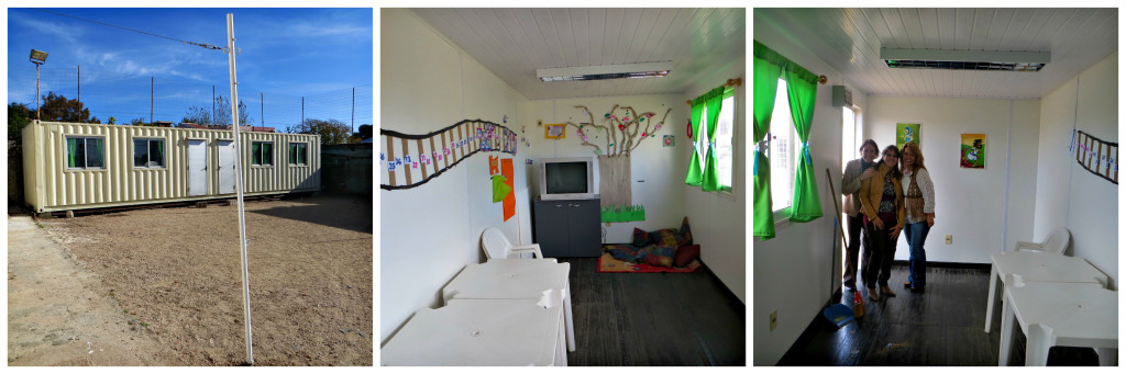 After renovations of the containers for the Sunday School Classrooms